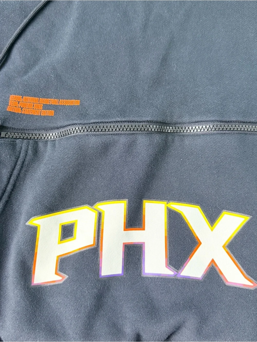 Jordan Phoenix Suns Courtside Statement Loose Fit Men Black Hoodie Size Medium